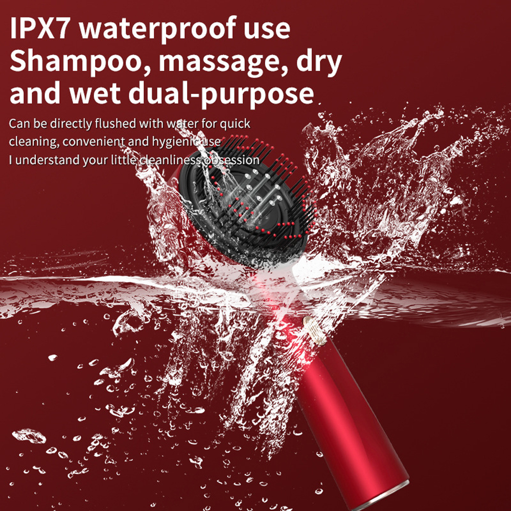 Red Light Scalp Massage Comb مشط تدليك فروة الرأس تقنية الضوء الاحمر - Image 2